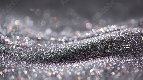 Abstract glitter background with waves and sparkling effects © D.S