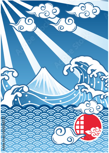 浮世絵　インバウンド　イメージイラスト4
