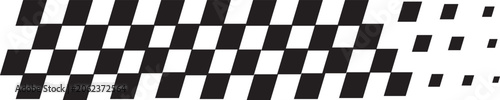 Modern racing stripe vector graphics with finish line checkered flag and racing car elements. Sports car livery layouts and abstract velocity pattern graphics
