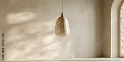 Photos Golden pear-shaped Christmas ornament hanging on a wooden wall