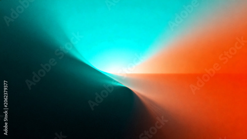 Bright Teal Gradient Wallpaper with Film Grain and Soft Horizon Light Effect