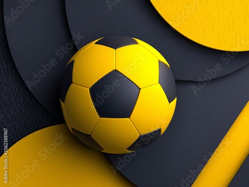 Minimal Geometric Football Concept Background