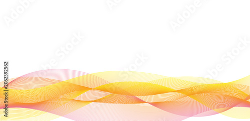Neon wave abstract background pink orange yellow