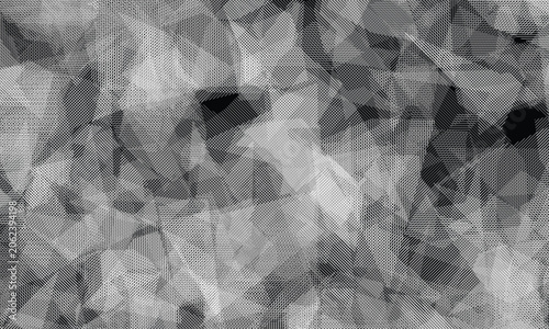 Bild auf Leinwand Abstract dazzle camouflage pattern with geometric lines and black shapes