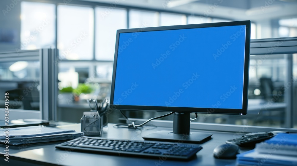 Fototapeta premium Modern office workspace with computer