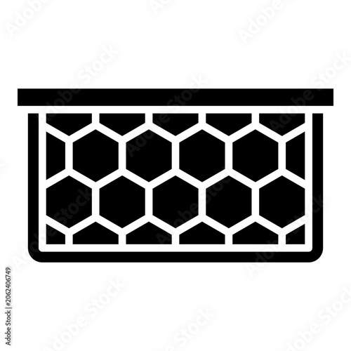 Hive frame glyph solid icon