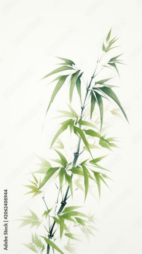 Obraz premium Leaf bamboo plant creativity.