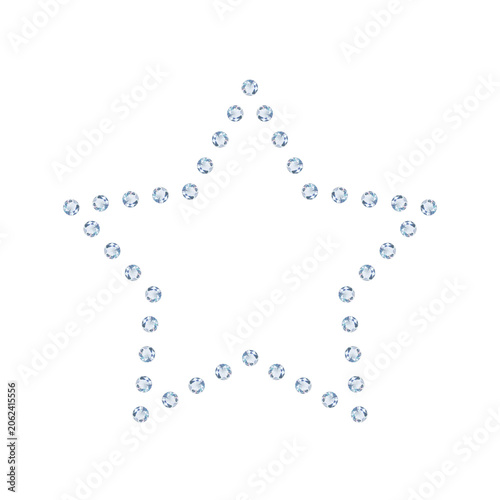 Картината върху платно Luxury Diamond Star Frame Element