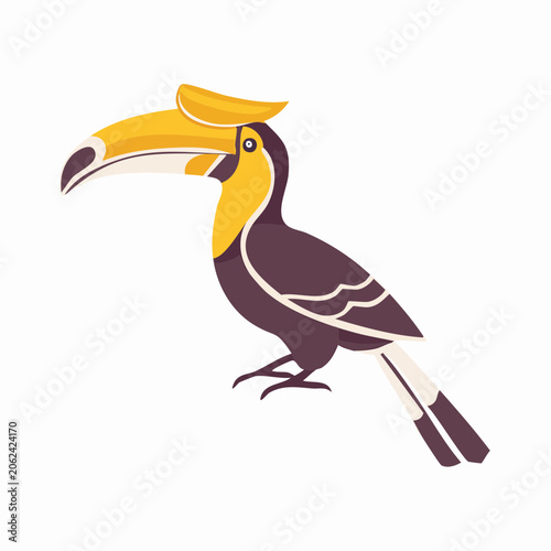 Stylized Toucan Bird Illustration