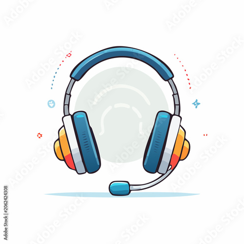 Cartoon Headphones with Microphone