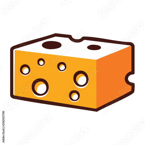 Flat design orange mailbox icon