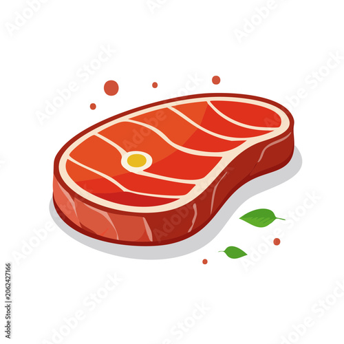 Flat design pizza slice with toppings vector