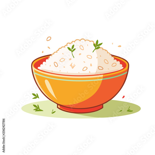 Flat design pumpkin pot with plant