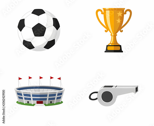 soccer ball and cup
