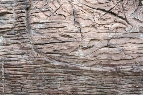 A close view of stacked rocks with detailed lines