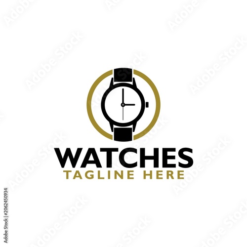 Watches logo icon isolated on white background