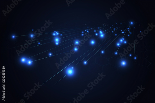 Futuristic AI Data Network Technology Background