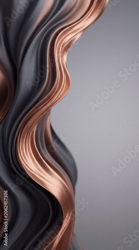 Close-up of wavy ombre hair with soft highlights in natural light