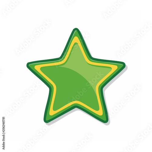 Flat design trophy cup icon