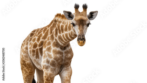 Canvas-taulu Giraffe head and neck with distinctive patterned fur