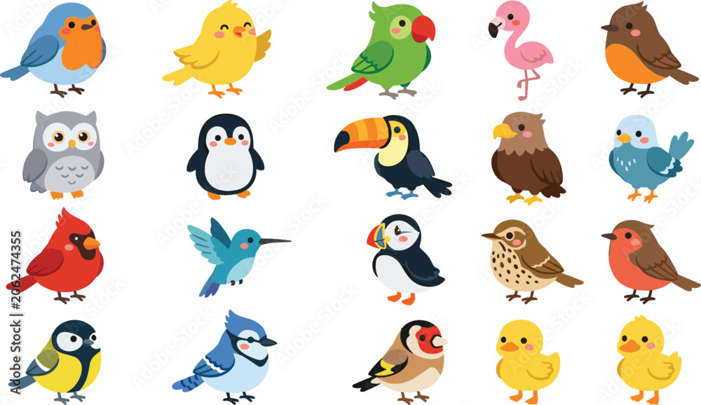 Obraz premium set of cartoon animals