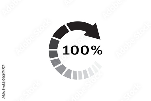 Recycle 100% vector symbols. Recycle icon vector. 