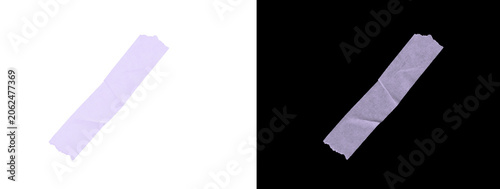 Cuadro en lienzo Diagonal Light Purple Torn Paper Tape with Gentle Texture Split Background