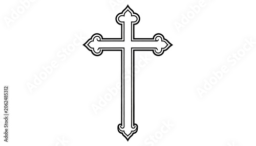 Celtic cross symbol Christian faith.