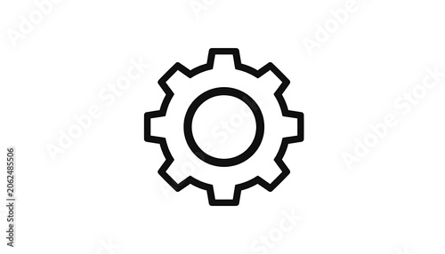 Gear icon symbol settings technology.