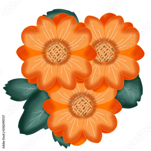 Flower arrangement yellow summer element