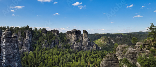 Obraz na płótnie Saxon Switzerland National Park Bastei Rock Formations near Dresden Germany, Sce
