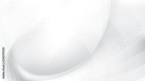 Abstract white and gray color, modern design stripes background with geometric curve lines, wavy pattern. Vector illustration.