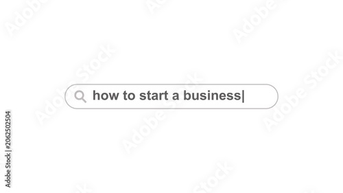 How to Start a Business Search Animation with Entrepreneurship and Startup Concept