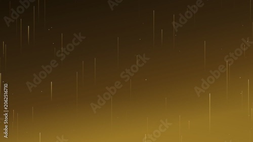 Golden Gold rising light streaks background animation for luxury and award ceremony videos