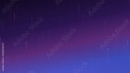 Blue Purple rising light streaks background animation for modern tech and event intros