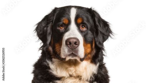Photos Bernese Mountain Dog portrait with white blaze