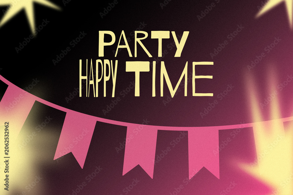 Fototapeta premium Party celebration scene for a happy birthday gathering with decorations and festive vibes