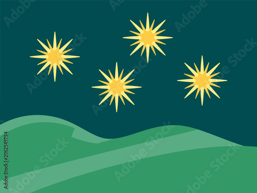Slika na platnu Dazzling Concept Illustration Illustration Vector Style