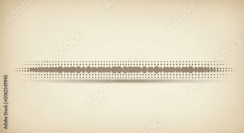 Abstract Halftone Dot Pattern Divider on Beige Background