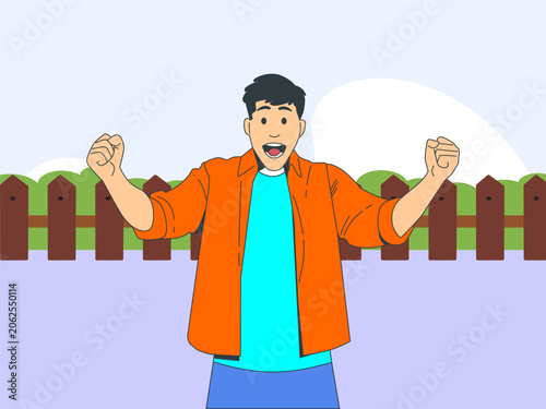 Daring Concept Illustration Illustration Vector Style