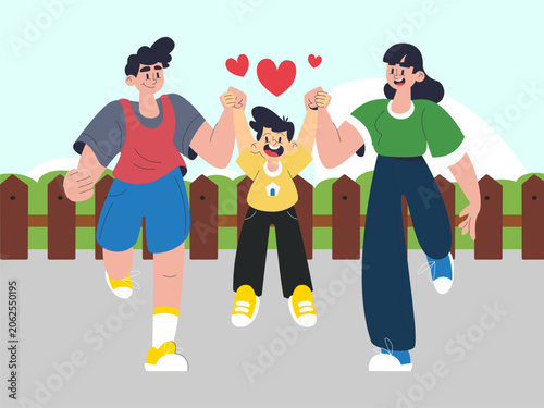 Fun-loving Concept Illustration Illustration Vector Style