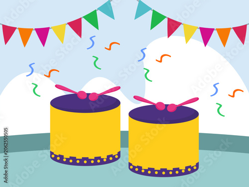 Drumroll Concept Illustration Illustration Vector Style