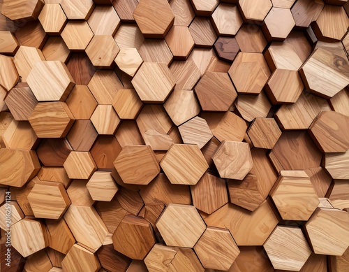 Wood Hexagon Pattern