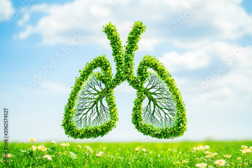 Green lungs above field