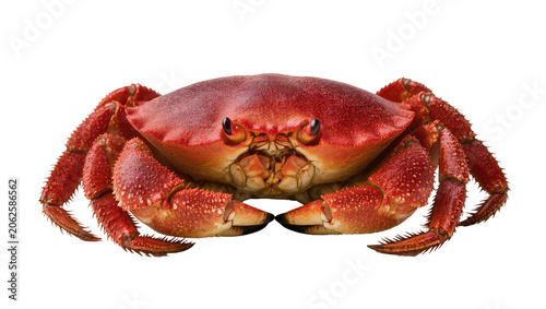 Fotografie Red crab with spiky legs and claws