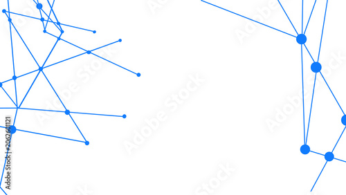 Dynamic Digital Network Visualization Abstract Representation of Interconnected Data Points and Communication Lines on a Clean White Background, Symbolizing Modern Technology and Global Connectivity