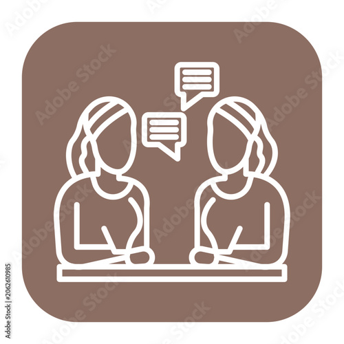 Vászonkép Mentorship Icon