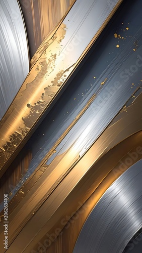 Close-up of metal sheets stacked.