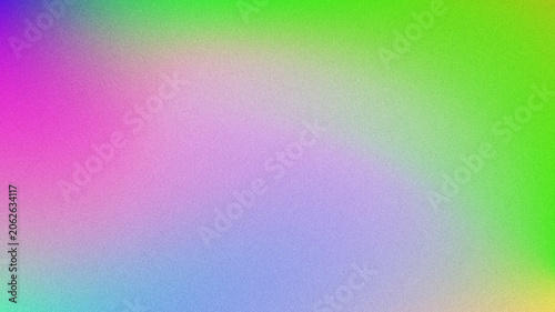 Fotografie A smooth gradient wave background with soft green, pink, purple, and blue tones, featuring a subtle grainy texture