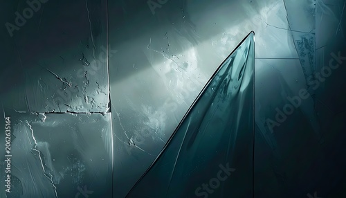 Dramatic Dark Background with Light Beam.